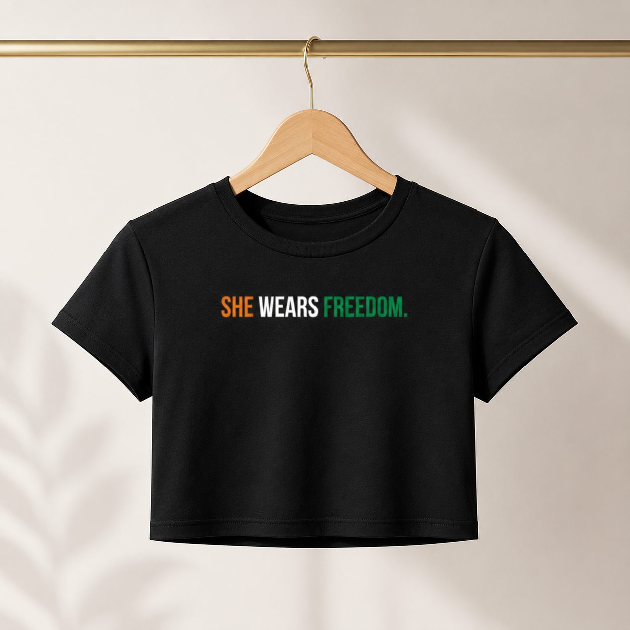 She Wears Freedom Baby Tee | Patriotic Independence Day Tee