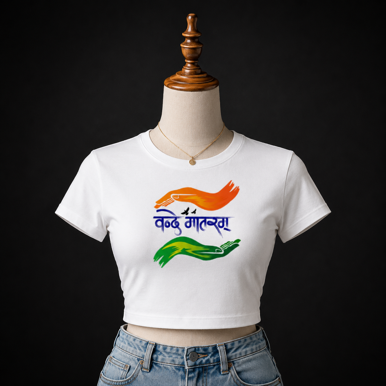 Vande Mataram Baby Tee | Patriotic Graphic Tee