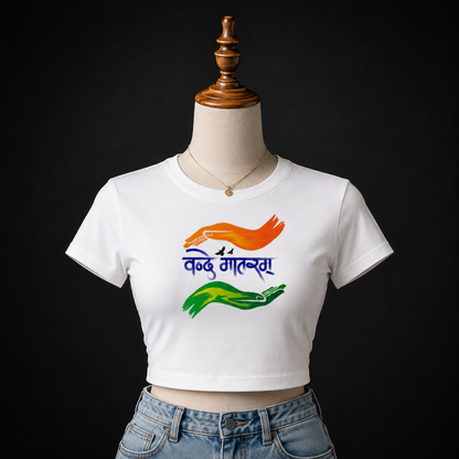 Vande Mataram Baby Tee | Patriotic Graphic Tee