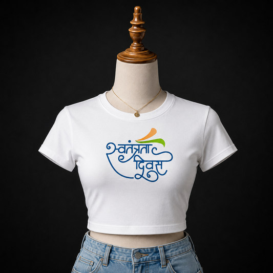 Swatantrata Diwas Baby Tee | Independence Day Graphic Tee