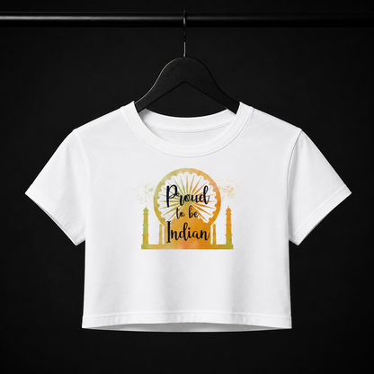 Proud to Be Indian Baby Tee | Patriotic Graphic Tee